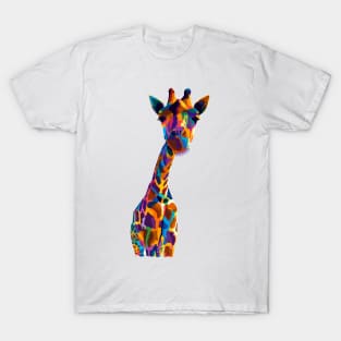 Giraffe Wpap Pop Art T-Shirt